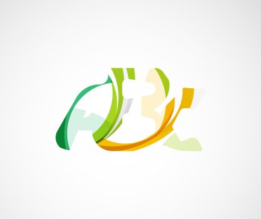 ABC şirket logosu. vektör çizim.