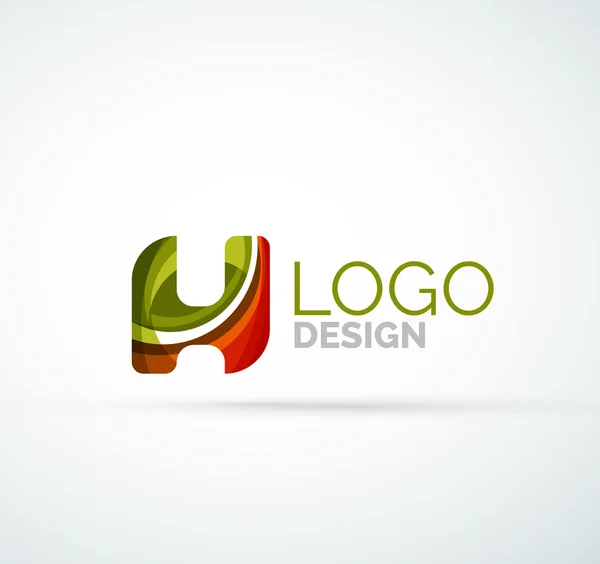 Logotipo de letra vectorial — Vector de stock