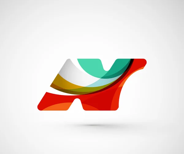 Logotipo abstracto de la empresa geométrica N letra — Archivo Imágenes Vectoriales