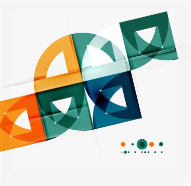 Yarım daire üçgen desen