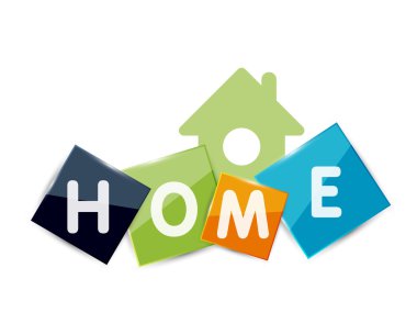 Ev geometrik banner tasarımı