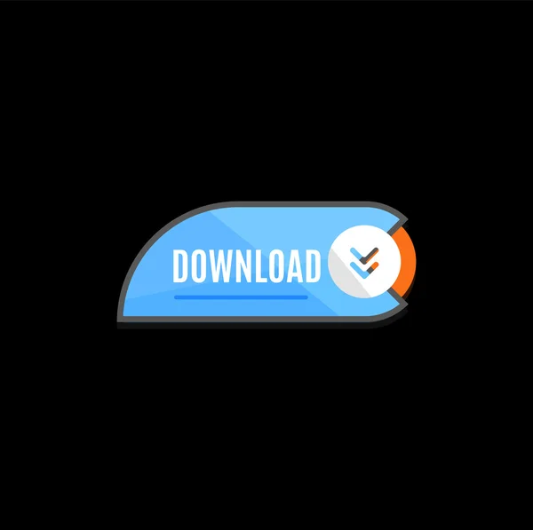 Farbenfroher Download-Webbutton. — Stockvektor