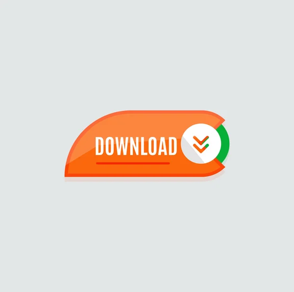 Colorful download web button. — Stock Vector