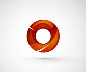 abstraktní geometrická společnosti logo prstenec