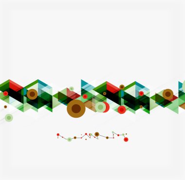 Temiz renkli alışılmadık geometrik desen