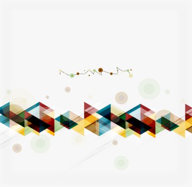 Temiz renkli alışılmadık geometrik desen