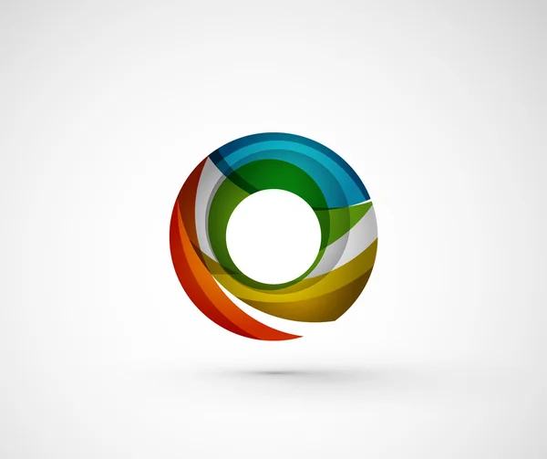 抽象的な幾何学的な会社ロゴ リング, — ストックベクタ