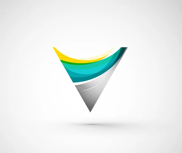 Abstrait géométrique entreprise logo triangle — Image vectorielle