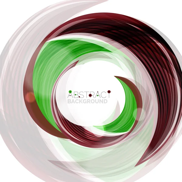 Vector verde remolino línea abstracta — Archivo Imágenes Vectoriales