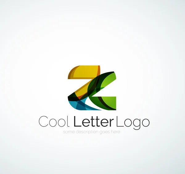 Letra logo de la empresa — Vector de stock