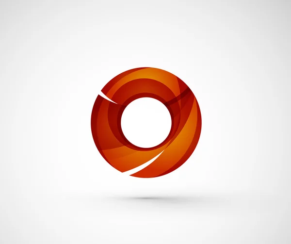 Abstracte geometrische bedrijf logo ring — Stockvector