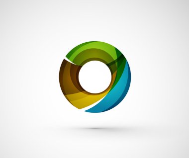 soyut geometrik şirket logosu yüzük,