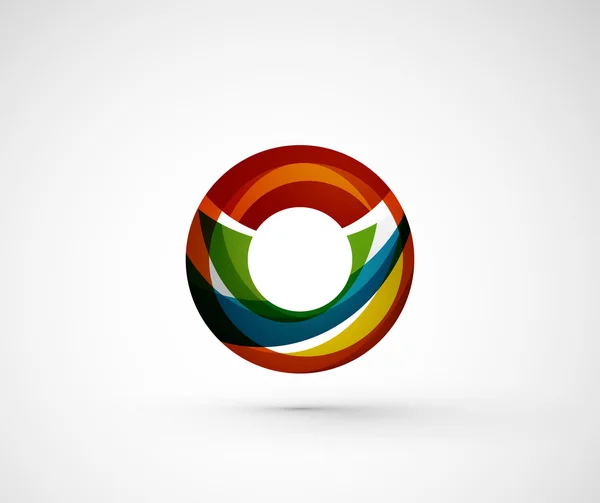 Streszczenie firmy geometryczne logo pierścień, — Wektor stockowy