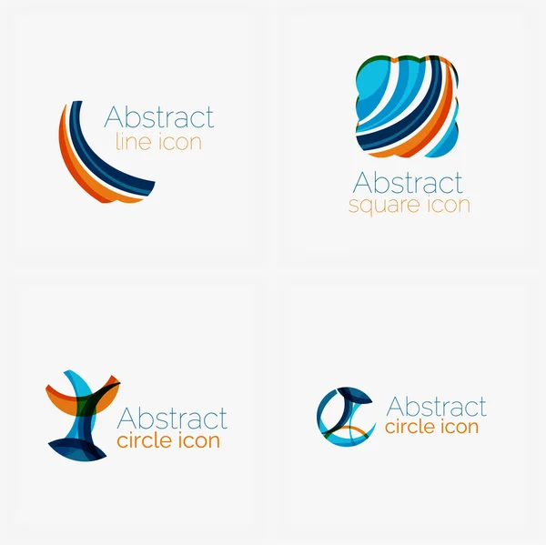 Limpiar elegante círculo en forma de logotipo geométrico abstracto. Universal para cualquier idea — Vector de stock