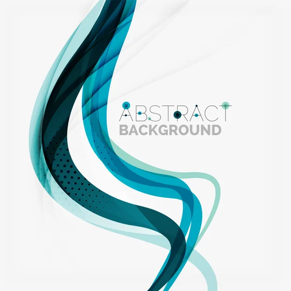 Blue wave abstract background — Stock Vector
