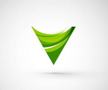 soyut geometrik şirket logosu üçgen,