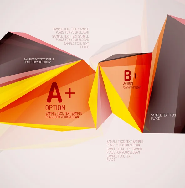 Formas geométricas en el aire . — Vector de stock