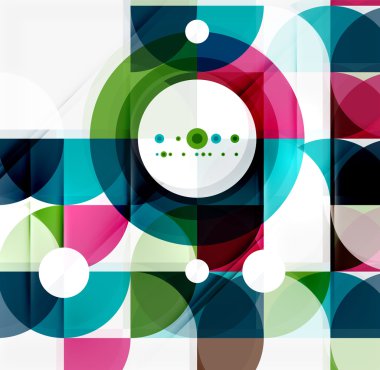 Yarım daire üçgen desen