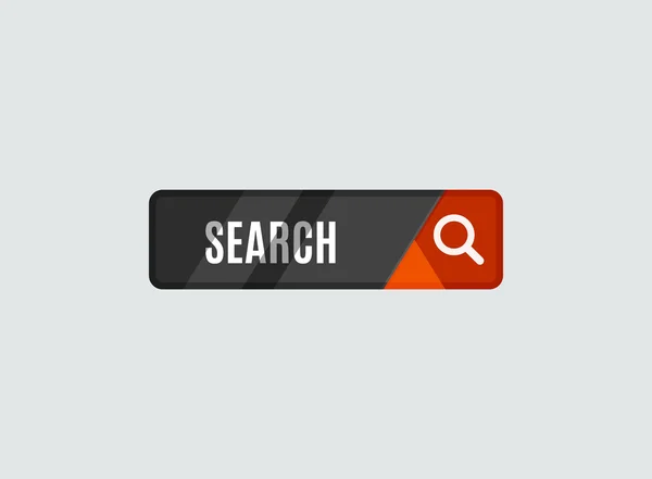 Botón de búsqueda, diseño futurista de interfaz de usuario de alta tecnología . — Vector de stock