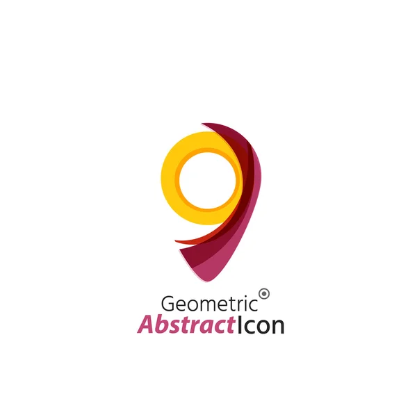 Abstracte geometrische business corporate embleem — Stockvector