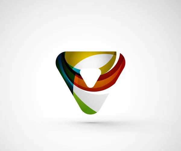 Abstract geometric company logo triangle — Stock Vector
