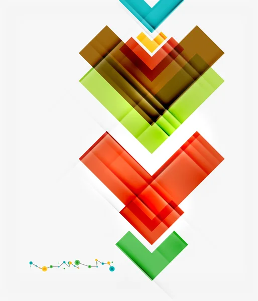 Tiszta színes szokatlan geometrikus minta — Stock Vector