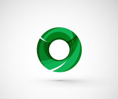 soyut geometrik şirket logosu yüzük,