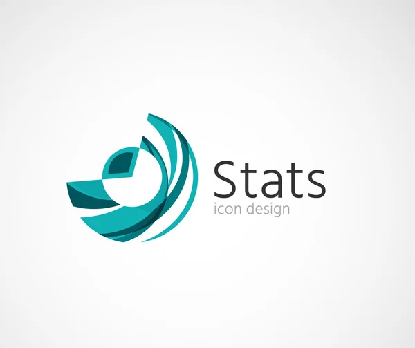 Статистика Дизайн логотипу компанії . — стоковий вектор