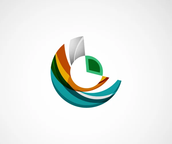 Statistik firma logo design. — Stockvektor