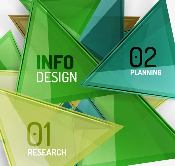 Business moderna färgglada geometriska infographics — Stock vektor