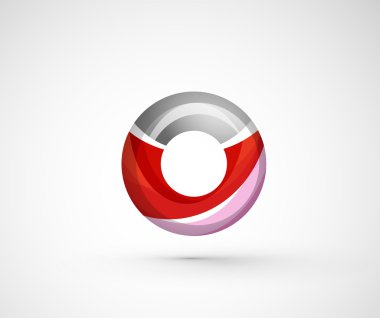 soyut geometrik şirket logosu yüzük,