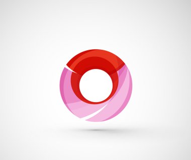 soyut geometrik şirket logosu yüzük,