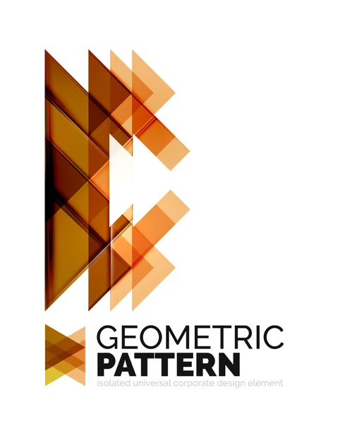 Geometric triangle mosaic pattern — Stock Vector