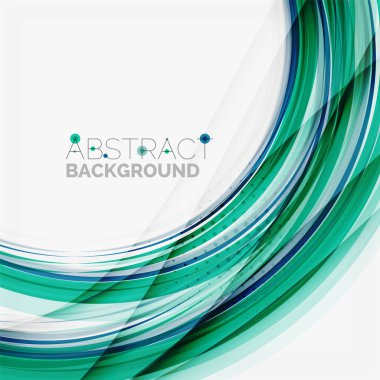 mavi ve yeşil renk soyut dalgalar