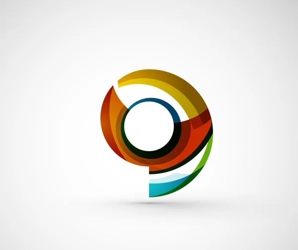 Anillo de logotipo de la empresa geométrica abstracta , — Vector de stock