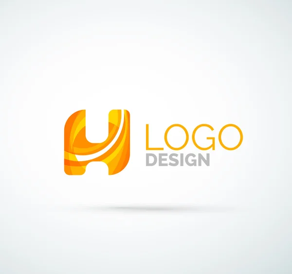 Logotipo de letra vectorial — Vector de stock