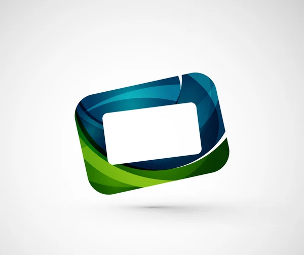 Abstracte geometrische bedrijf logo frame — Stockvector