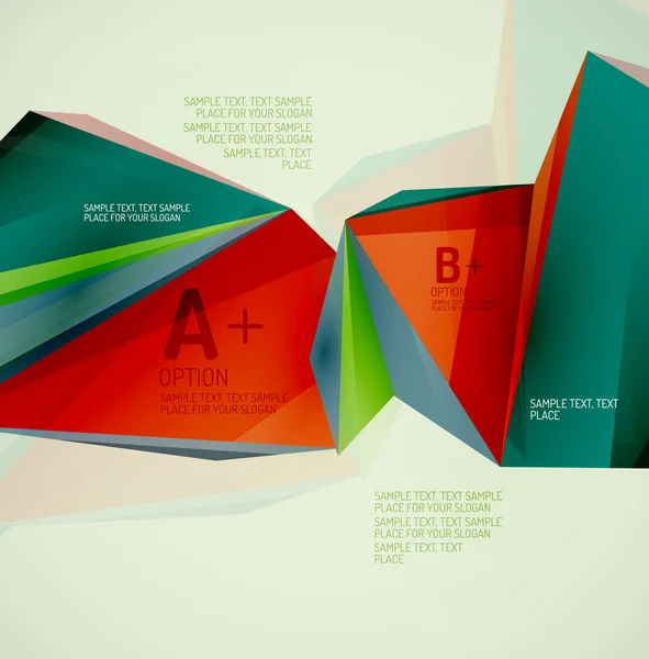 Formas geométricas en el aire . — Vector de stock