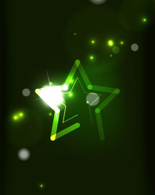 karanlık uzaydaki parlayan yıldızı