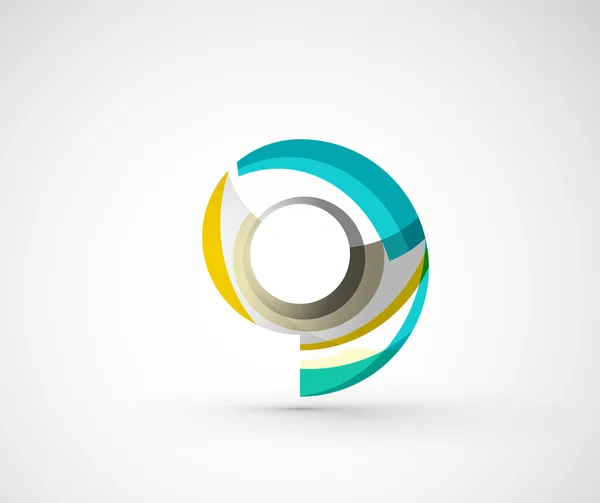 Абстрактне геометричне кільце логотипу компанії , — стоковий вектор
