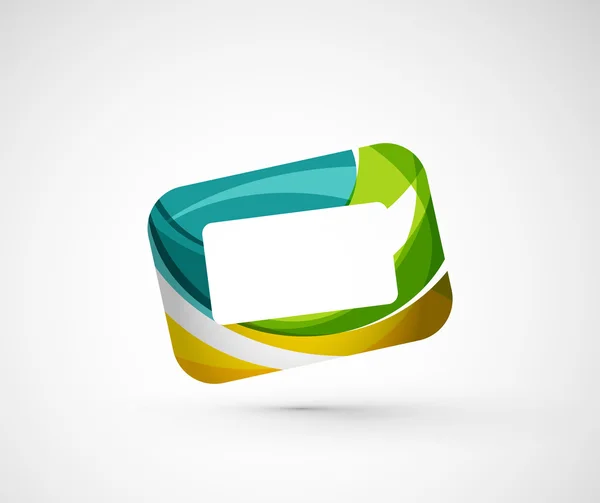 Abstracte geometrische bedrijf logo frame, — Stockvector