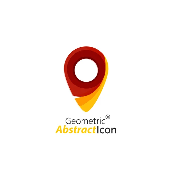 Emblema corporativo de negocio geométrico abstracto — Vector de stock