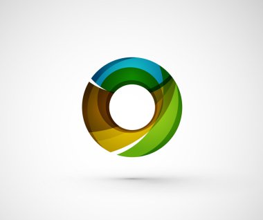 soyut geometrik şirket logosu yüzük