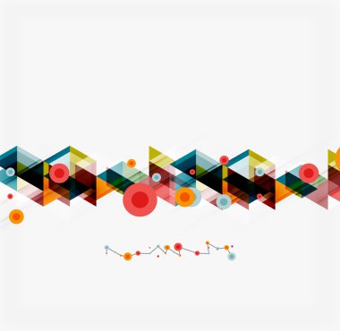 Temiz renkli alışılmadık geometrik desen