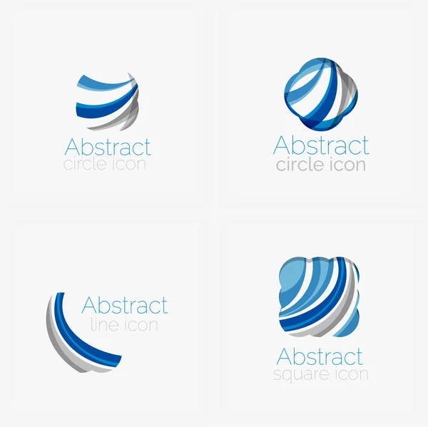 Forma abstracta del círculo logo — Archivo Imágenes Vectoriales