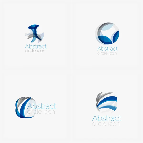 Forma abstracta del círculo logo — Vector de stock