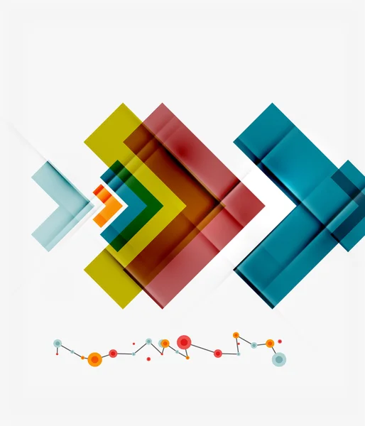 Modèle géométrique inhabituel coloré propre — Image vectorielle