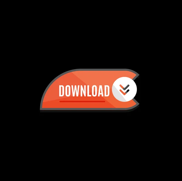 Colorato pulsante di download web . — Vettoriale Stock