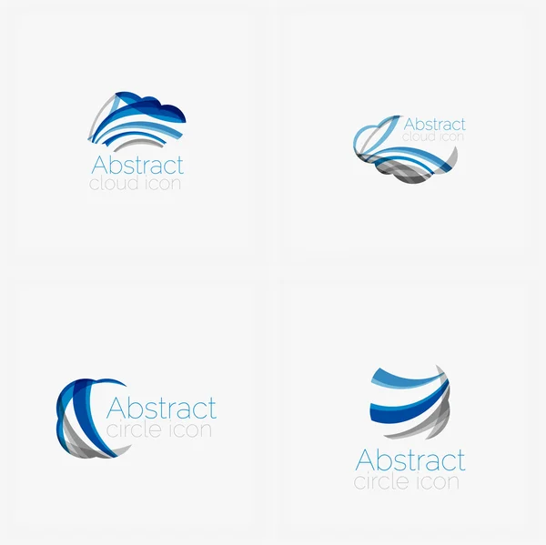 Forma abstracta del círculo logo — Vector de stock