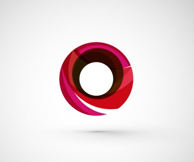 soyut geometrik şirket logosu yüzük,
